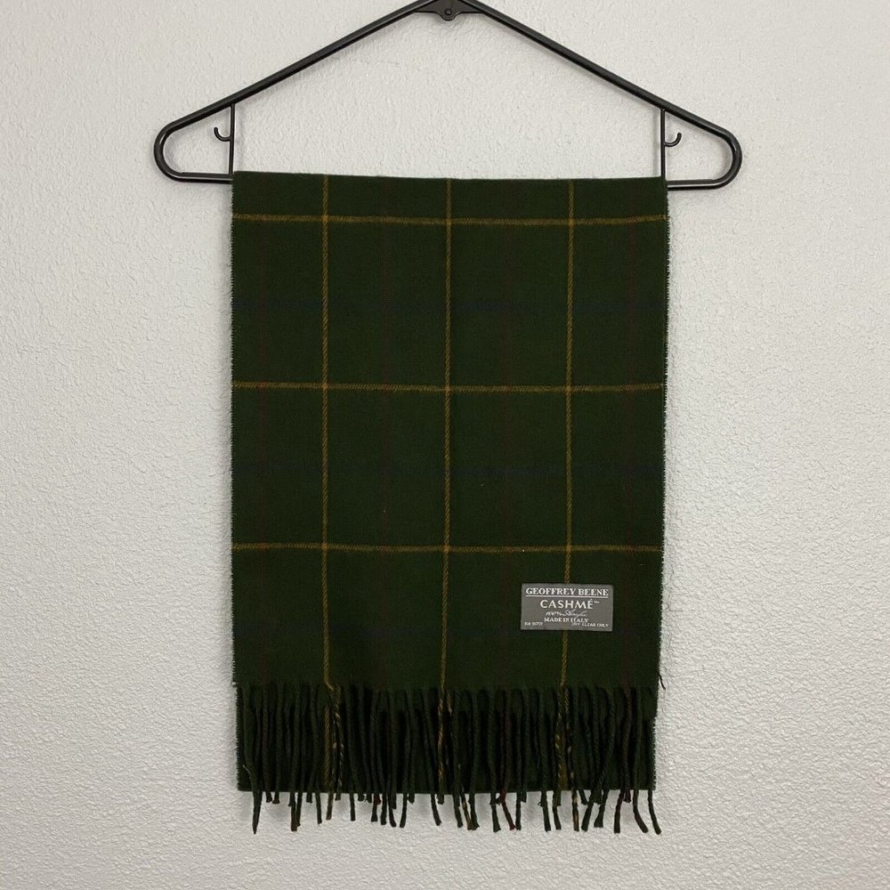 Geoffrey Beene Cashme Men Scarf 100% Acrylic Made in ITALY  72"x11"